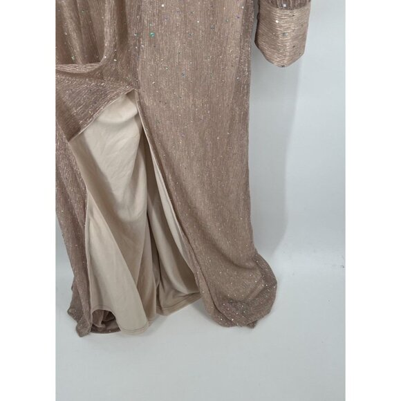 NEW Baltic Born Abigail Sparkle Gown in Champagne Size XL Maxi Formal - Picture 3 of 8